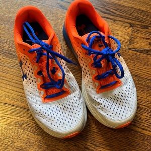 EUC UnderArmour Bandit 4 Orange/blue/white Hombre Shoes Men’s 6